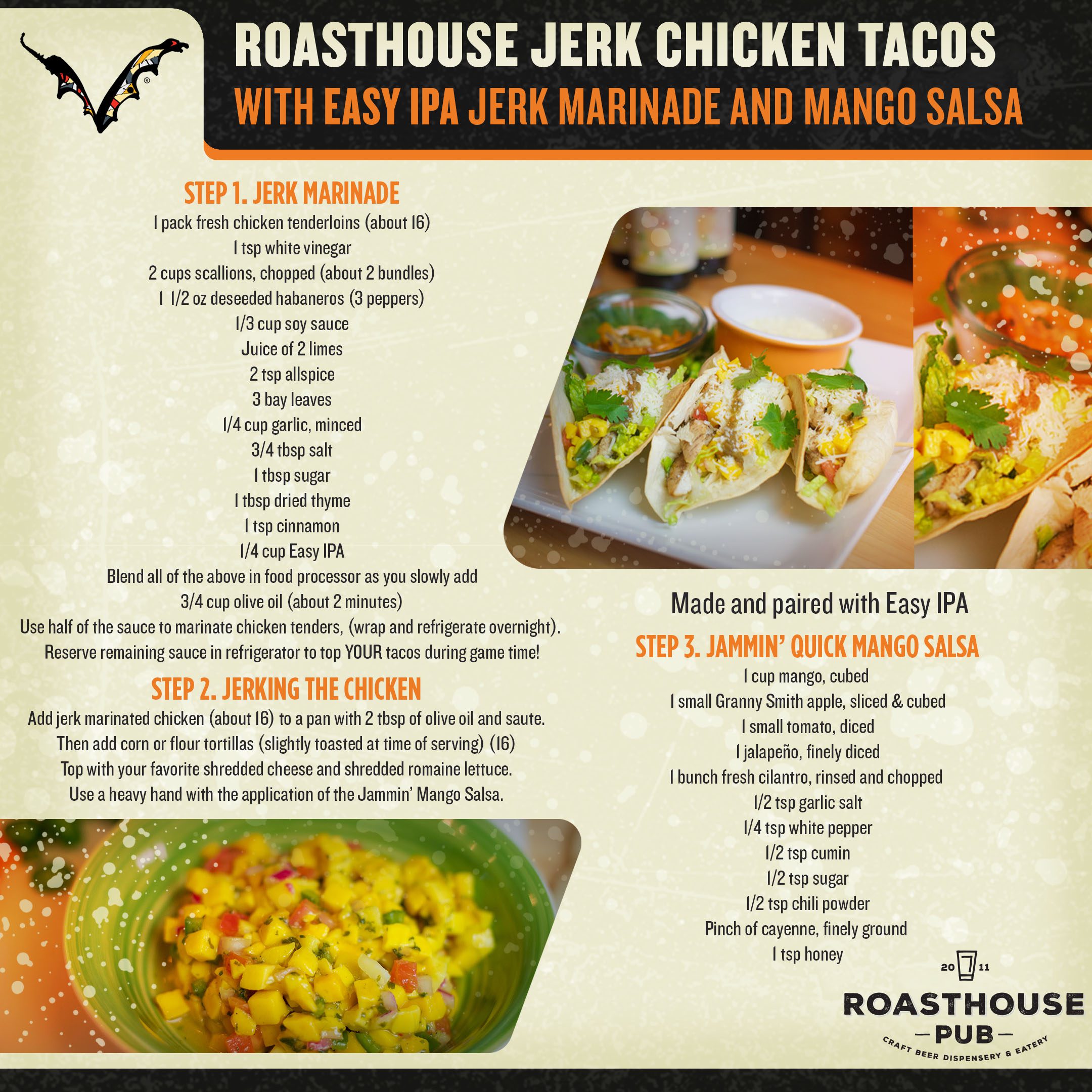 SB recipe - Jerk Chicken Tacos