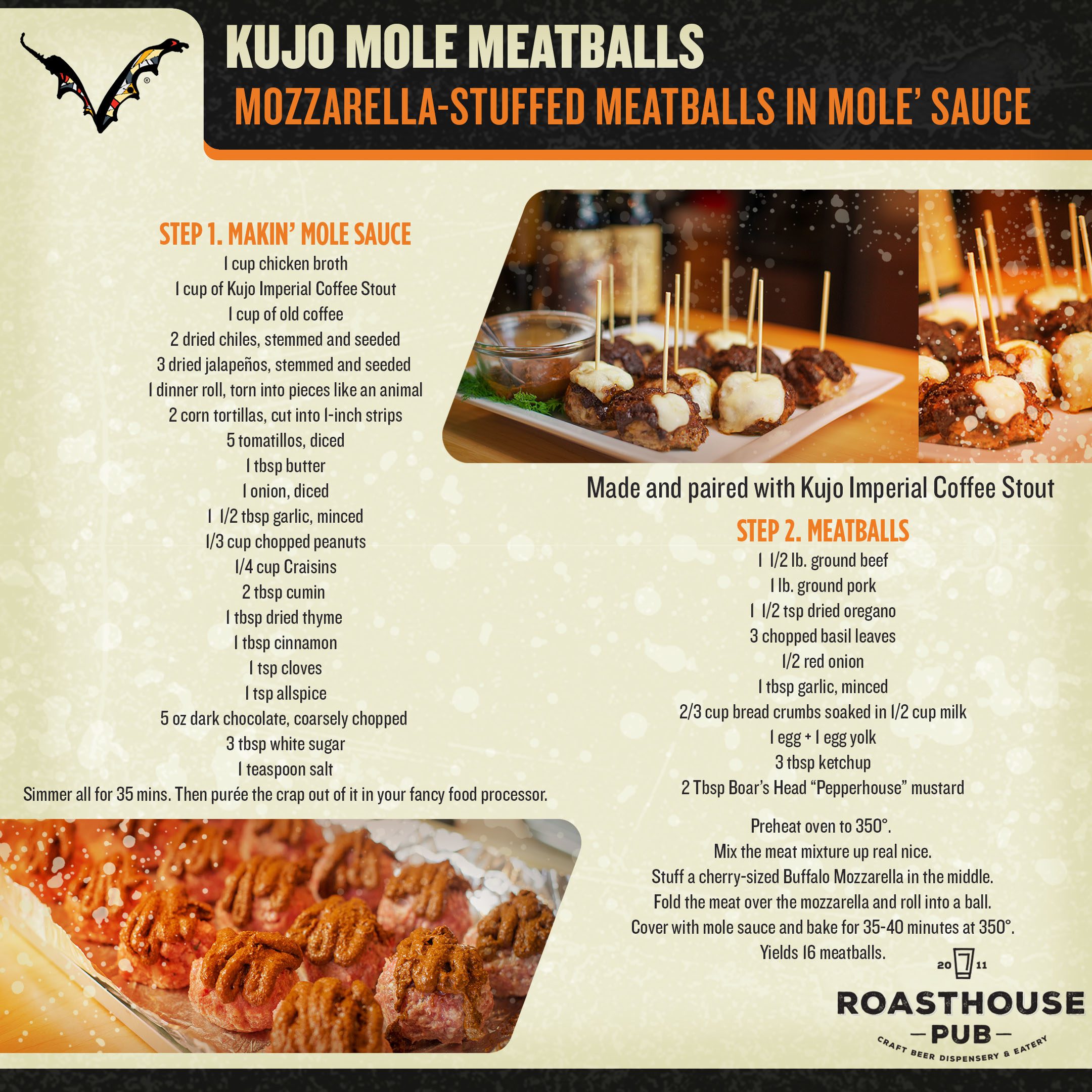 SB recipe - Kujo Mole Meatballs